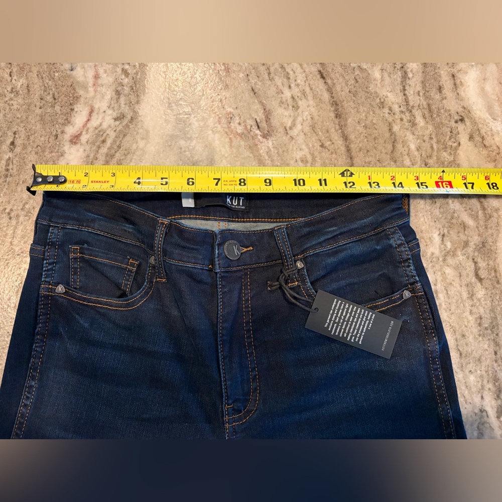 NWT!! Kut From The Kloth  CONNIE HIGH RISE SLIM FIT ANKLE RAW HEM  SIZE 8 - Picture 5 of 12